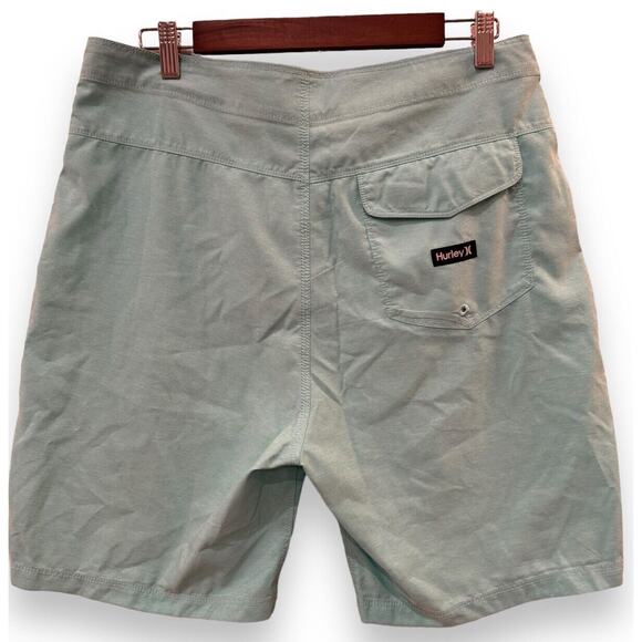 HURLEY Men 32 Green One & Only Cross Dye 8" Inseam Board Shorts Swim Trunks NEW - Picture 4 of 5